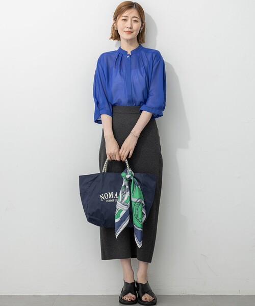 23区(ニジュウサンク)の「【洗える/吊り干しOK】ヴィスコースストレッチ タイトスカート(スカート・レディース・グレー系/カーキ系/ブラック系・38/40)」の15枚目の写真