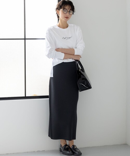 セール】【洗える/吊り干しOK】ヴィスコースストレッチ タイトスカート
