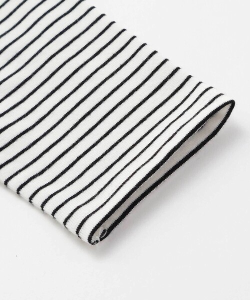 SLAP SLIP BABY（スラップスリップベビー）の「無地ボーダーアニマルクマ恐竜刺しゅうライン襟付きボディミニベビー(70~80cm)（ロンパース・キッズ・オフホワイト/ブラック系その他・70cm/80ｃｍ）」の10枚目の写真