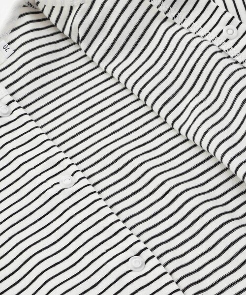 SLAP SLIP BABY（スラップスリップベビー）の「無地ボーダーアニマルクマ恐竜刺しゅうライン襟付きボディミニベビー(70~80cm)（ロンパース・キッズ・オフホワイト/ブラック系その他・70cm/80ｃｍ）」の13枚目の写真