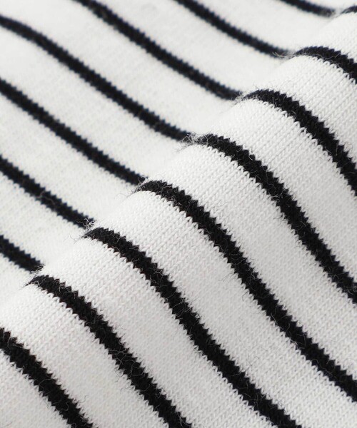 SLAP SLIP BABY（スラップスリップベビー）の「無地ボーダーアニマルクマ恐竜刺しゅうライン襟付きボディミニベビー(70~80cm)（ロンパース・キッズ・オフホワイト/ブラック系その他・70cm/80ｃｍ）」の14枚目の写真