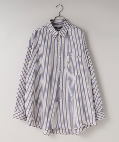 LOWRYS FARM（ローリーズファーム）の「【LFM(U)】ＢＲＯＡＤＳＴＲＩＰＥＳＨＩＲＴ　 581710（シャツ/ブラウス・メンズ・ブルー/ベージュ・MEDIUM/LARGE）」の15枚目の写真