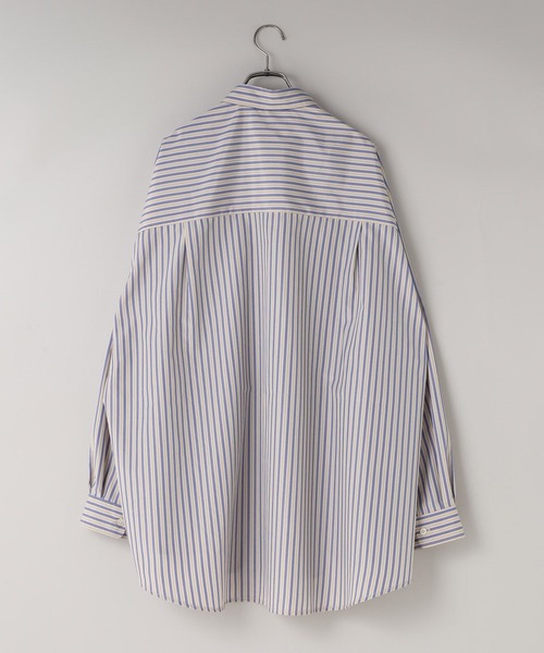 LOWRYS FARM（ローリーズファーム）の「【LFM(U)】ＢＲＯＡＤＳＴＲＩＰＥＳＨＩＲＴ　 581710（シャツ/ブラウス・メンズ・ブルー/ベージュ・MEDIUM/LARGE）」の16枚目の写真