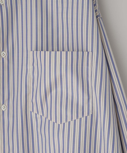 LOWRYS FARM（ローリーズファーム）の「【LFM(U)】ＢＲＯＡＤＳＴＲＩＰＥＳＨＩＲＴ　 581710（シャツ/ブラウス・メンズ・ブルー/ベージュ・MEDIUM/LARGE）」の18枚目の写真