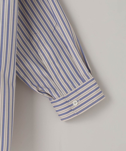 LOWRYS FARM（ローリーズファーム）の「【LFM(U)】ＢＲＯＡＤＳＴＲＩＰＥＳＨＩＲＴ　 581710（シャツ/ブラウス・メンズ・ブルー/ベージュ・MEDIUM/LARGE）」の19枚目の写真