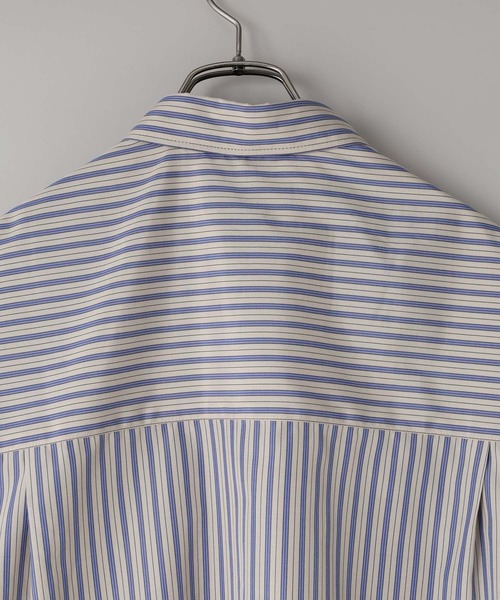 LOWRYS FARM（ローリーズファーム）の「【LFM(U)】ＢＲＯＡＤＳＴＲＩＰＥＳＨＩＲＴ　 581710（シャツ/ブラウス・メンズ・ブルー/ベージュ・MEDIUM/LARGE）」の22枚目の写真