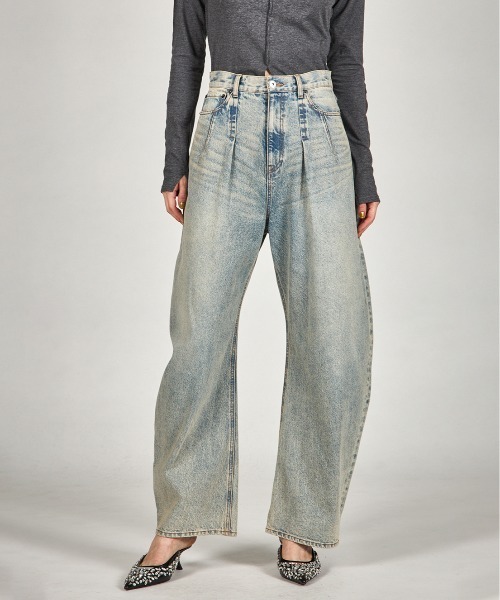 美品　PRANK PROJECT ハイウエストバナナデニムパンツ ハイウエストバナナデニムパンツ / High Waist Banana Denim