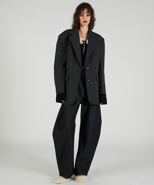 Pre-Order】ハイウエストカーブデニム / High-waisted Curved