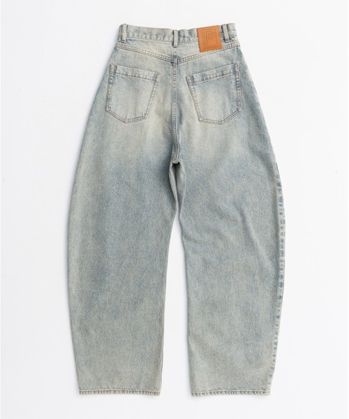 ハイウエストカーブデニム Pre-Order】ハイウエストカーブデニム / High-waisted Curved