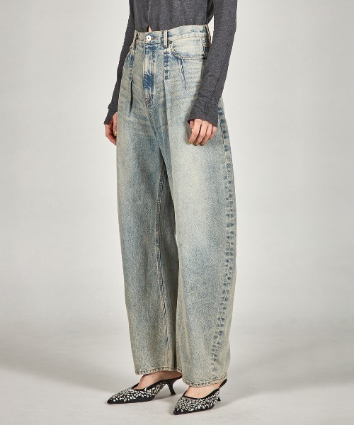 PRANK PROJECT(プランクプロジェクト)の「【Pre-Order】ハイウエストカーブデニム / High-waisted Curved Denim(デニムパンツ・レディース・ブルー/ネイビー/ダークブルー・36/38)」の18枚目の写真