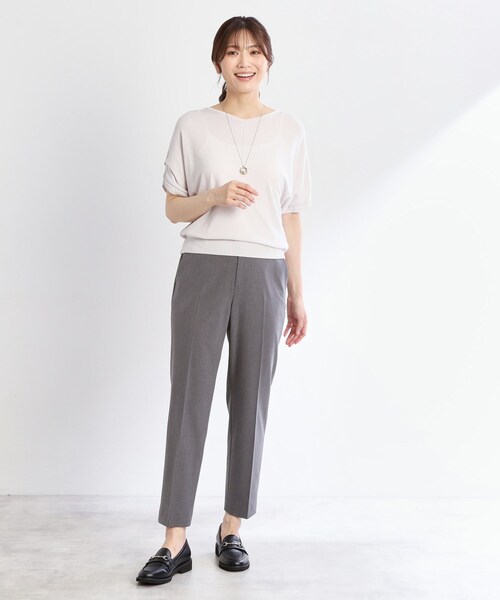 Reflect(リフレクト)の「【選べる7色◎/手洗い可/二の腕カバー】半袖ニット(ニット/セーター・レディース・ブルーグリーン/ブラウン系その他/ピンク系その他/ブラック/オレンジ/ダークグレー/ブルー系その他/ピンク系/ライトグレー・09/11)」の16枚目の写真