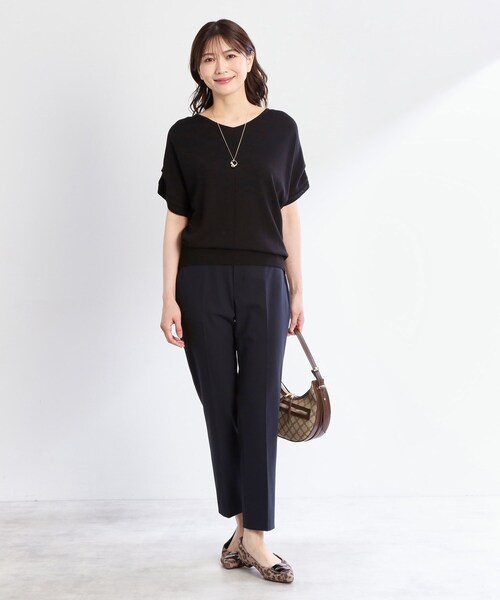 Reflect(リフレクト)の「【選べる7色◎/手洗い可/二の腕カバー】半袖ニット(ニット/セーター・レディース・ブルーグリーン/ブラウン系その他/ピンク系その他/ブラック/オレンジ/ダークグレー/ブルー系その他/ピンク系/ライトグレー・09/11)」の19枚目の写真