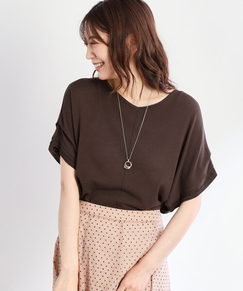 Reflect(リフレクト)の「【選べる7色◎/手洗い可/二の腕カバー】半袖ニット(ニット/セーター・レディース・ブルーグリーン/ブラウン系その他/ピンク系その他/ブラック/オレンジ/ダークグレー/ブルー系その他/ピンク系/ライトグレー・09/11)」の22枚目の写真