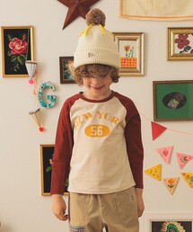 HANTEX（ハンテックス）の「【別注】HANTEX / ラグラン 長袖 プリント Tシャツ 2025FW（100～160cm）（Tシャツ/カットソー）」