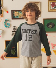HANTEX（ハンテックス）の「【別注】HANTEX / ラグラン 長袖 プリント Tシャツ 2025FW（100～160cm）（Tシャツ/カットソー）」