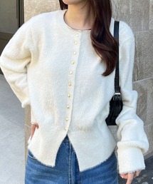 GeeRA | 裾スリットシャギーコンパクトカーデ(カーディガン/ボレロ)