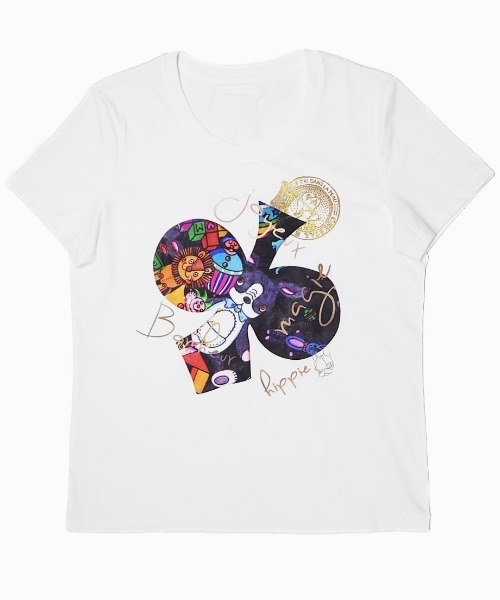 CRYSTAL BALL(クリスタルボール)の「TOYBOX HIPPIE&Lapan T-shirt(Tシャツ/カットソー・レディース・ピンク/ホワイト/ブラック・FREE)」の14枚目の写真
