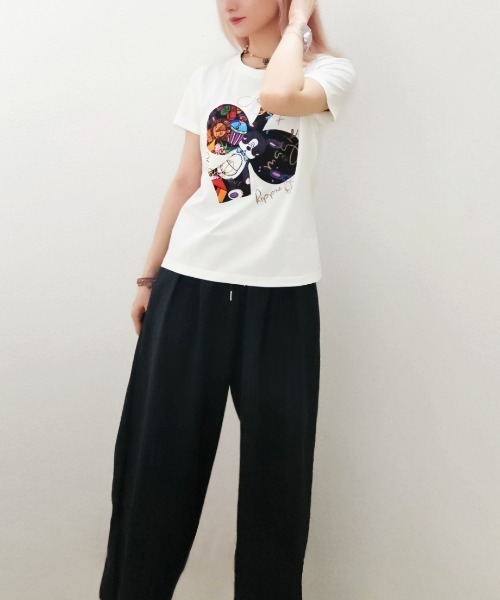 CRYSTAL BALL(クリスタルボール)の「TOYBOX HIPPIE&Lapan T-shirt(Tシャツ/カットソー・レディース・ピンク/ホワイト/ブラック・FREE)」の18枚目の写真