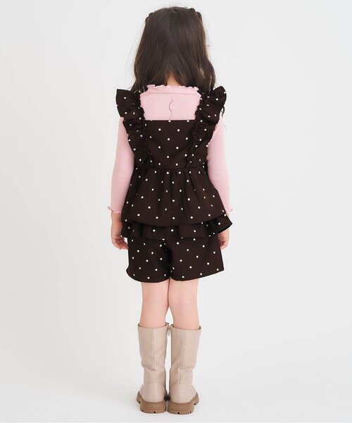 セール】【ジュニア対応】フリルチュニック&ティアードキュロット