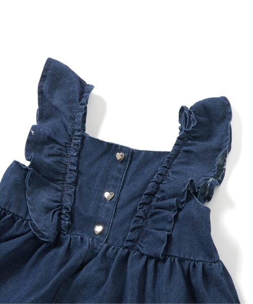 apres les cours(アプレレクール)の「【ジュニア対応】フリルチュニック&ティアードキュロットセット(セットアップ・キッズ・インディゴブルー/ブラウン・90/100/110/120/130/140)」の20枚目の写真