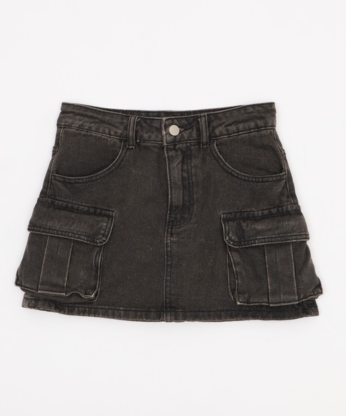 dispark（ディスパーク）の「DISPARK/ハトメベルトカーゴデニムスカパン（デニムスカート・レディース・ブルー系1/ブラック・SMALL/MEDIUM）」の18枚目の写真