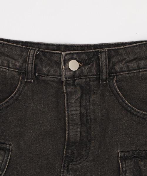 dispark（ディスパーク）の「DISPARK/ハトメベルトカーゴデニムスカパン（デニムスカート・レディース・ブルー系1/ブラック・SMALL/MEDIUM）」の19枚目の写真