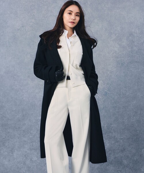 滝沢眞規子さん着用/VERY12月号掲載】MANTECOPureリバー フード ロング