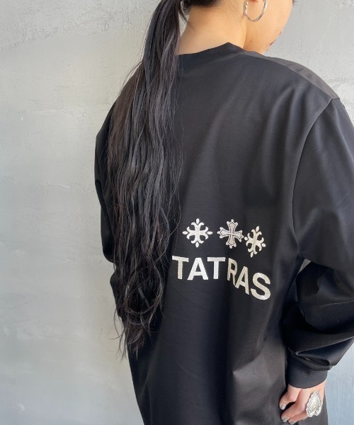 【新品✨タグ付き】TATRAS タトラス BELECI べレチ ロンT 黒03L TATRAS/タトラス] BELECI ブランドロゴ ロングスリーブTシャツ