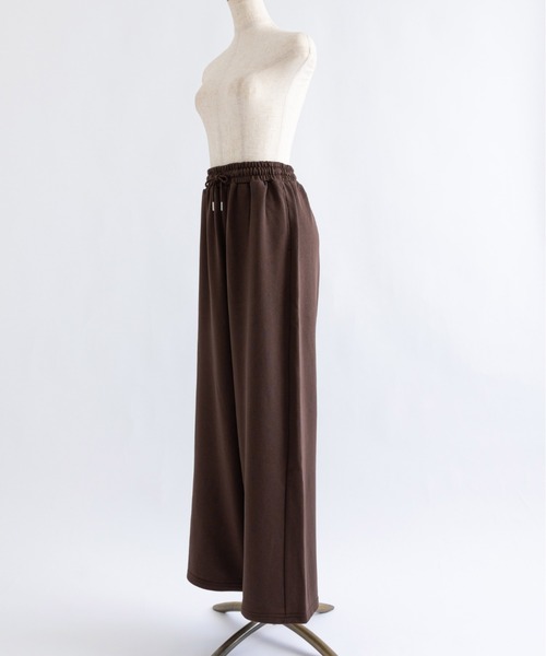 EN NEUME(エンノイム)の「Sweat Wide-Leg Pants(スウェットパンツ・レディース・杢グレー/ブラウン/オートミール・FREE)」の15枚目の写真