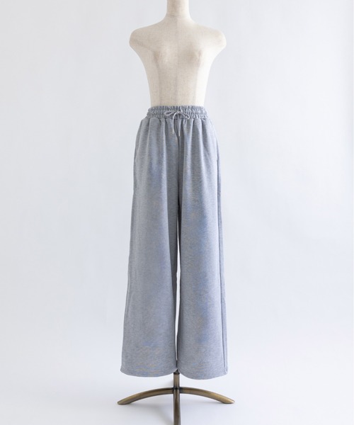 EN NEUME(エンノイム)の「Sweat Wide-Leg Pants(スウェットパンツ・レディース・杢グレー/ブラウン/オートミール・FREE)」の16枚目の写真