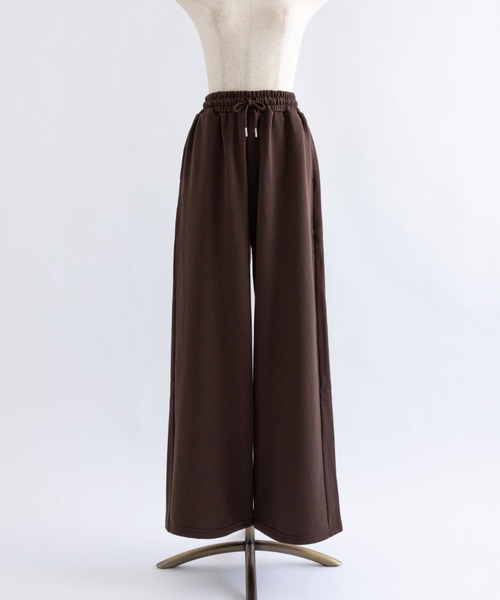 EN NEUME(エンノイム)の「Sweat Wide-Leg Pants(スウェットパンツ・レディース・杢グレー/ブラウン/オートミール・FREE)」の17枚目の写真