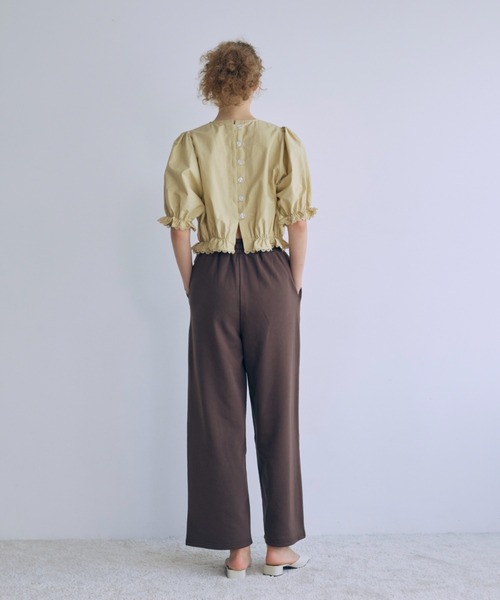 EN NEUME(エンノイム)の「Sweat Wide-Leg Pants(スウェットパンツ・レディース・杢グレー/ブラウン/オートミール・FREE)」の13枚目の写真