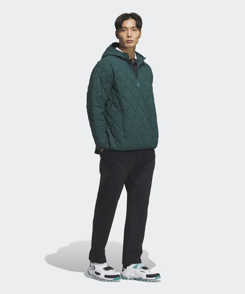 adidas（アディダス）の「クォータージップ中わた入りプルオーバー長袖  / ハーフジップ 【adidas Golf/アディダスゴルフ】（ダウンジャケット/コート・メンズ・ダークグレー/グリーン/クリーム・SMALL/XX-LARGE/3XL/LARGE/MEDIUM/X-LARGE）」の3枚目の写真