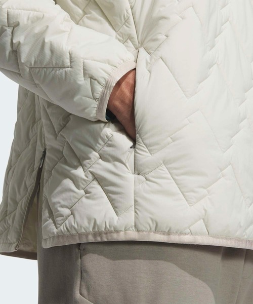 adidas（アディダス）の「クォータージップ中わた入りプルオーバー長袖  / ハーフジップ 【adidas Golf/アディダスゴルフ】（ダウンジャケット/コート・メンズ・ダークグレー/グリーン/クリーム・SMALL/XX-LARGE/3XL/LARGE/MEDIUM/X-LARGE）」の10枚目の写真