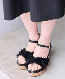 Chesty（チェスティー）の「チュールウェッジサンダル（サンダル）」