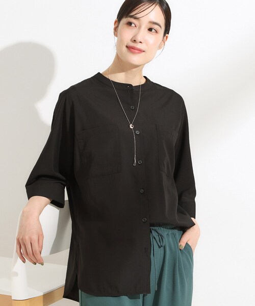 セール】【S-LL/洗濯後しわになりにくい】コットン風 前あきドルマン