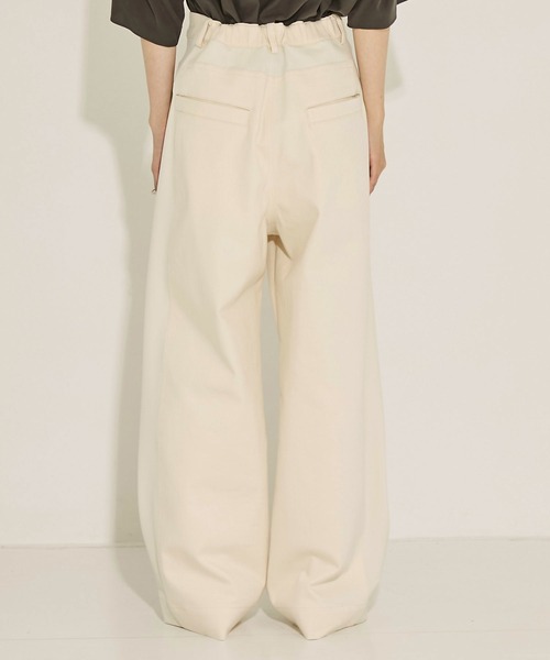 STUDIOUS（ステュディオス）の「【STUDIOUS/ステュディオス】Hyper Stretch Straight Jeans/ハイパーストレッチストレートジーンズ/デニムパンツ/ウォッシャブル/くびれ効果/サイズ調節可能/脚長（その他パンツ・レディース・ブラック/キナリ・1/2）」の8枚目の写真