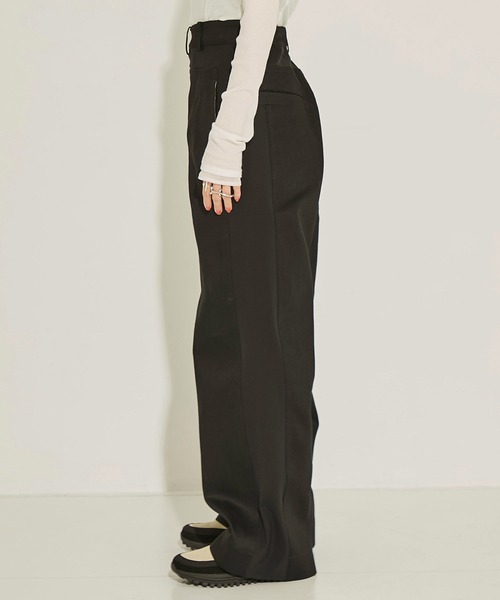 STUDIOUS（ステュディオス）の「【STUDIOUS/ステュディオス】Hyper Stretch Straight Jeans/ハイパーストレッチストレートジーンズ/デニムパンツ/ウォッシャブル/くびれ効果/サイズ調節可能/脚長（その他パンツ・レディース・ブラック/キナリ・1/2）」の22枚目の写真