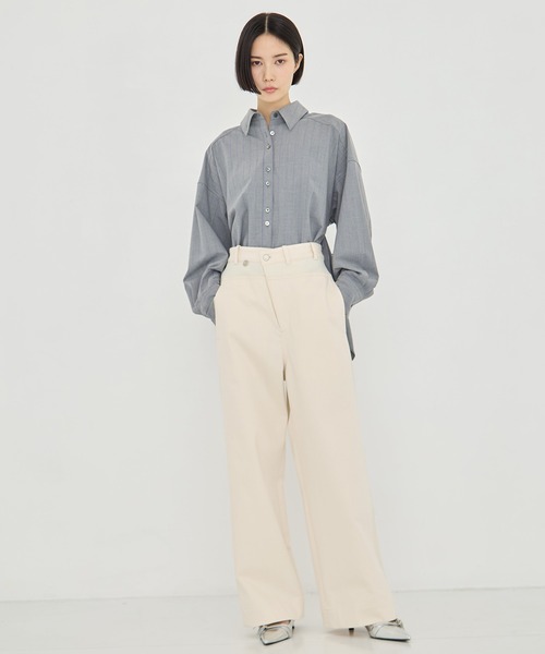 STUDIOUS（ステュディオス）の「【STUDIOUS/ステュディオス】Hyper Stretch Straight Jeans/ハイパーストレッチストレートジーンズ/デニムパンツ/ウォッシャブル/くびれ効果/サイズ調節可能/脚長（その他パンツ・レディース・ブラック/キナリ・1/2）」の17枚目の写真