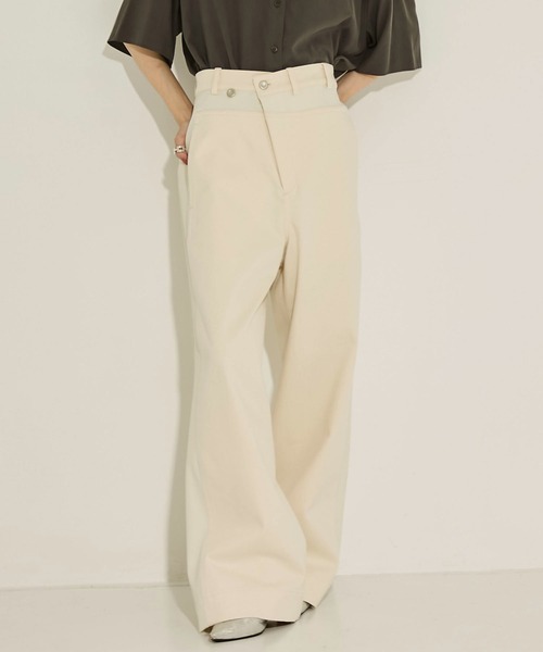 STUDIOUS（ステュディオス）の「【STUDIOUS/ステュディオス】Hyper Stretch Straight Jeans/ハイパーストレッチストレートジーンズ/デニムパンツ/ウォッシャブル/くびれ効果/サイズ調節可能/脚長（その他パンツ・レディース・ブラック/キナリ・1/2）」の15枚目の写真