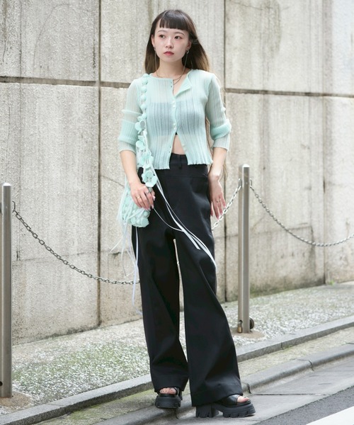 STUDIOUS（ステュディオス）の「【STUDIOUS/ステュディオス】Hyper Stretch Straight Jeans/ハイパーストレッチストレートジーンズ/デニムパンツ/ウォッシャブル/くびれ効果/サイズ調節可能/脚長（その他パンツ・レディース・ブラック/キナリ・1/2）」の18枚目の写真