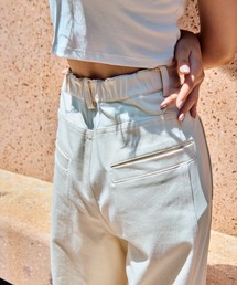 STUDIOUS（ステュディオス）の「【STUDIOUS/ステュディオス】Hyper Stretch Straight Jeans/ハイパーストレッチストレートジーンズ/スラックス/ウォッシャブル/くびれ効果/ウエストサイズ調節可能/脚長効果（スラックス）」