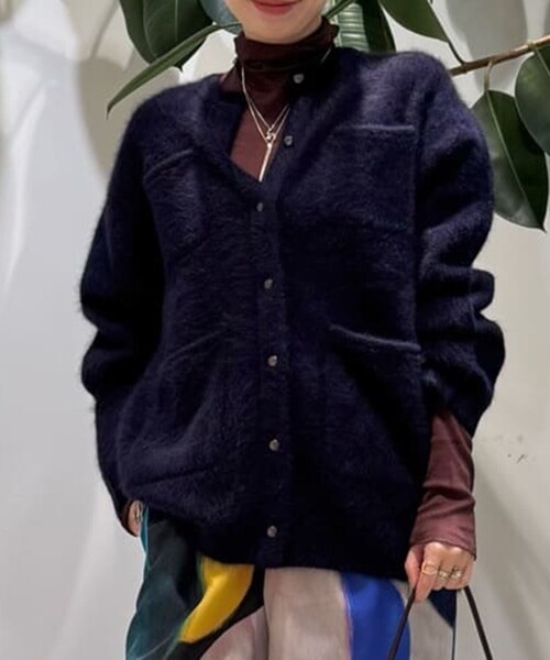 セール】フォックスヤク クルーネックカーディガン（カーディガン