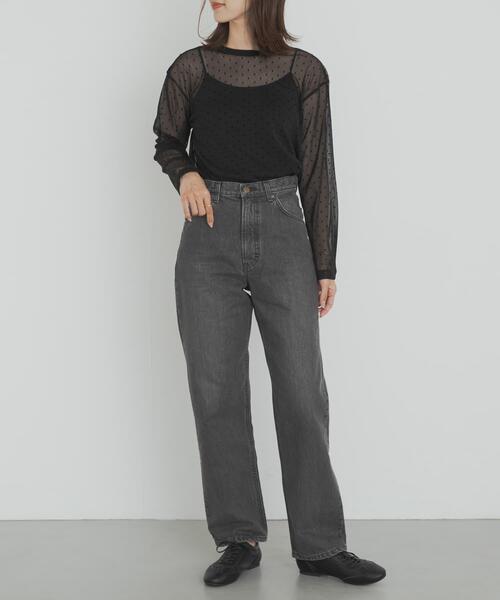 Lee（リー）の「『別注』Lee101×DOORS　STRAIGHT PANTS（デニムパンツ・レディース・ブラック/ブラック系その他・X-SMALL/SMALL/MEDIUM/LARGE）」の21枚目の写真