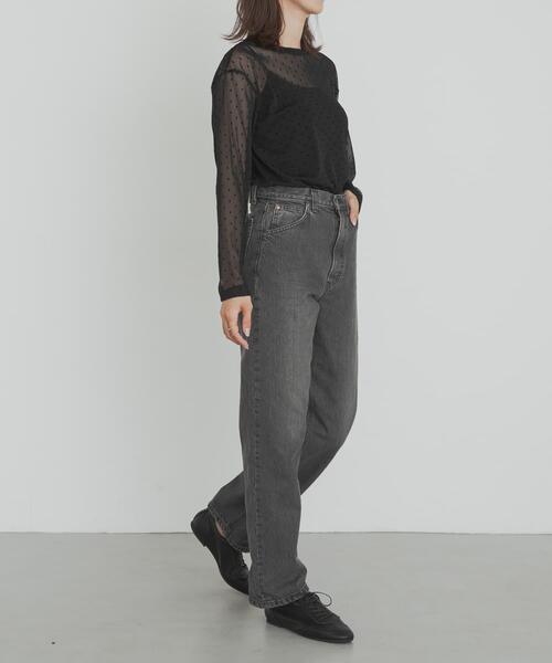 Lee（リー）の「『別注』Lee101×DOORS　STRAIGHT PANTS（デニムパンツ・レディース・ブラック/ブラック系その他・X-SMALL/SMALL/MEDIUM/LARGE）」の22枚目の写真