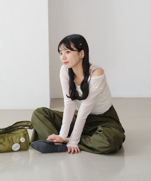 YAMADA企画/WEB限定】アシメレイヤードシアーロンTee（Tシャツ