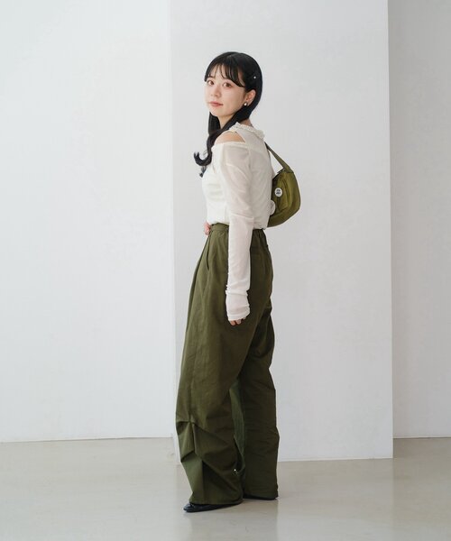 Kastane（カスタネ）の「*【YAMADA企画/WEB限定】アシメレイヤードシアーロンTee（Tシャツ/カットソー・レディース・ブルー/アイボリー・FREE）」の18枚目の写真