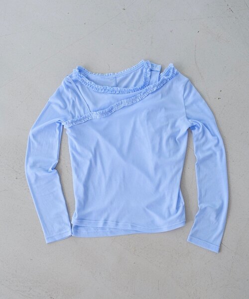 YAMADA企画/WEB限定】アシメレイヤードシアーロンTee（Tシャツ