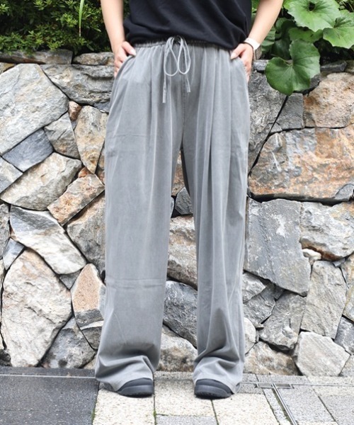 Vini（ヴィニ）の「≪シルクのような肌触り≫ テンセル風デニムライクパンツ（その他パンツ・レディース・ホワイト/グレー/ピンク・FREE）」の6枚目の写真
