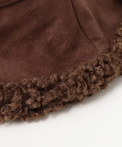 BEAMS HEART（ビームスハート）の「リバーシブル プードル ボア ハット（ハット・レディース・ブラック/ホワイト系その他5/ブラウン・ONE SIZE）」の12枚目の写真